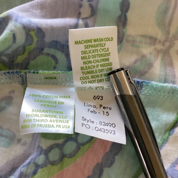 Lilly Pulitzer Windsor Strapless Jersey Dress Multi Conch Republic Sz S Sea Life - Picture 9 of 13